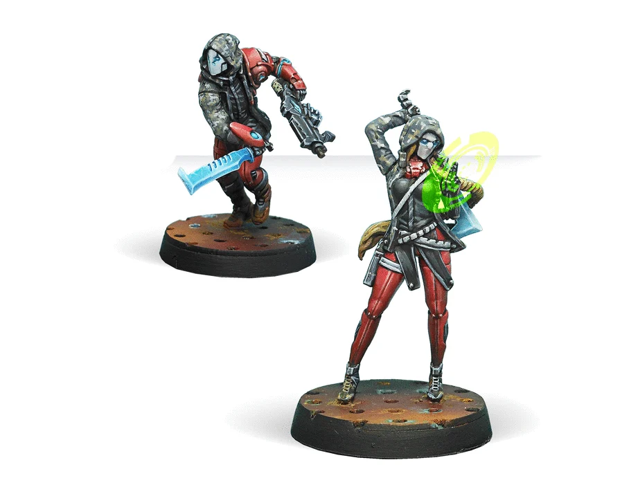 Infinity Nomads Corregidor Bandits Miniature Game Figures - Corvus Belli