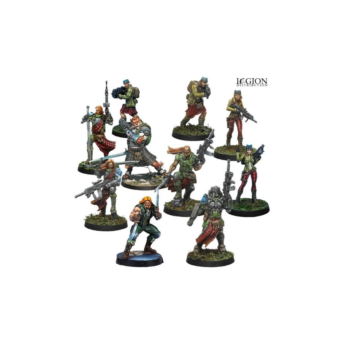 Infinity - Caledonian Combat Force Repack Alpha Figurine games