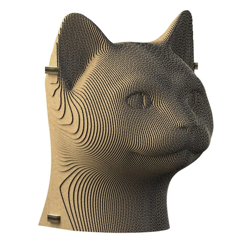 3D cardboard puzzle sculpture Cat - Creatif Puzzle