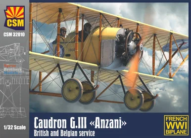 CSM32010 1:32 Copper State Models Caudron G.III 'Anzani' British and Belgian Service