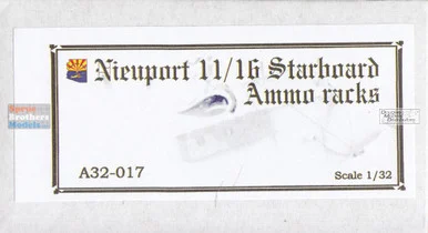 CSMA32-017 1:32 Copper State Models Nieuport 11/16 Starboard Ammo Racks