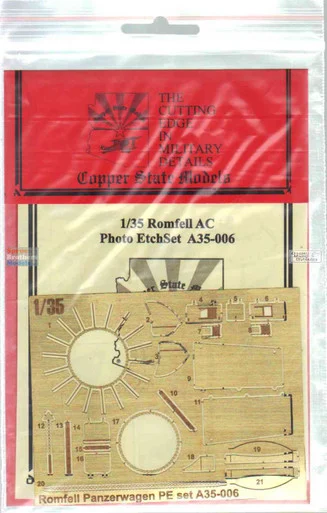 CSMA35006 1:35 Copper State Models Romfell Armoured Car PhotoEtch Detail Set (CSM kit)
