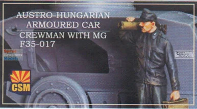 CSMF35017 1:35 Copper State Models Figure: Austro-Hungarian Armoured Car Crewman with MG