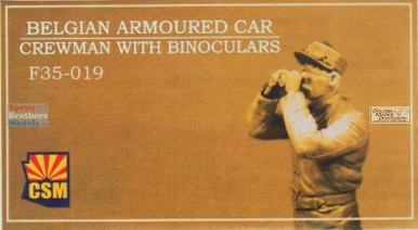 CSMF35019 1:35 Copper State Models Figure: Belgian Armoured Car Crewman with Binoculars