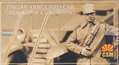 CSMF35024 1:35 Copper State Models Figure: Belgian Armoured Car Crewman in a Greatcoat