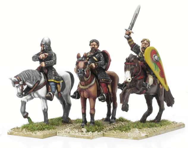 Crusades Crusader Mounted Commanders, 28 mm Scale Model Metal Figures - Perry Miniatures