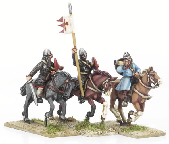Crusades Crusader Cavalry Command, 28 mm Scale Model Metal Figures - Perry Miniatures