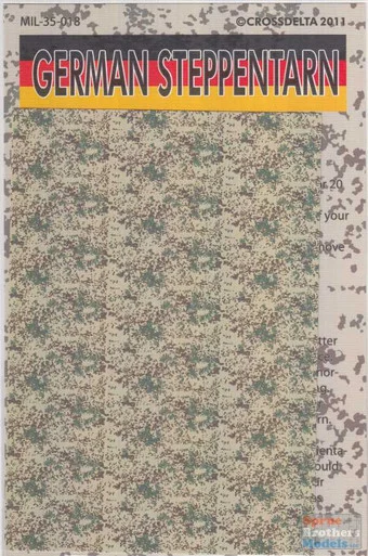 CXDMIL35018 1:35 CrossDelta German Steppentarn Camouflage Decals - Cross Delta