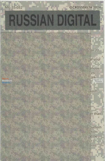 CXDMIL35032 1:35 CrossDelta Russian Digital Camouflage Decal - Cross Delta
