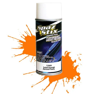 Spaz Stix 12909 Solid Orange Aerosol Paint 3.5oz