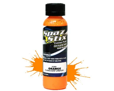 Spaz Stix 02200 Orange Fluorescent Airbrush Paint 2oz
