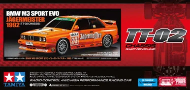 [PREORDER] 1/10 R/C BMW M3 Sport EVO Jägermeister 1992 4WD (TT-02)
