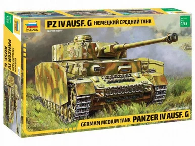 Zvezda 3674 1/35 German Panzer IV Ausf G Medium Tank - Zvezda Models