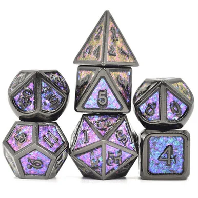 Foam Brain Games 4155 Color Shifting: Night Sky - Metal RPG Dice Set