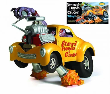 Moebius Models 1209 Von Franco's Stoned Hoods & Crooks Custom Car 1/25 Scale Model Kit