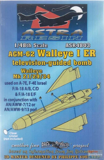DACASR4803 1:48 Astra Resin - AGM-62 Walleye I ER TV-Guided Bomb