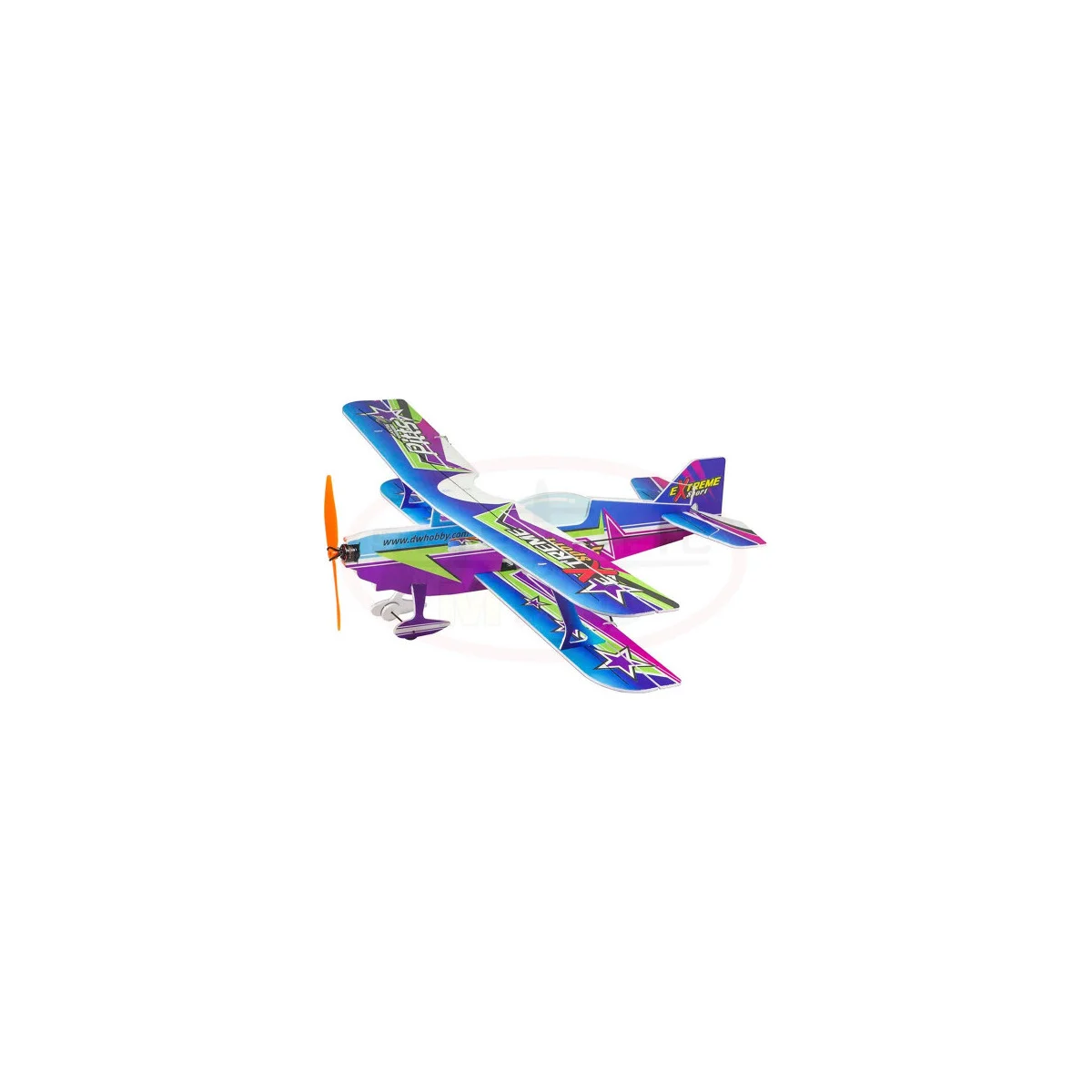 Electric airplane with Pitts 450mm motor and servos - DANCING WINGS HOBBY