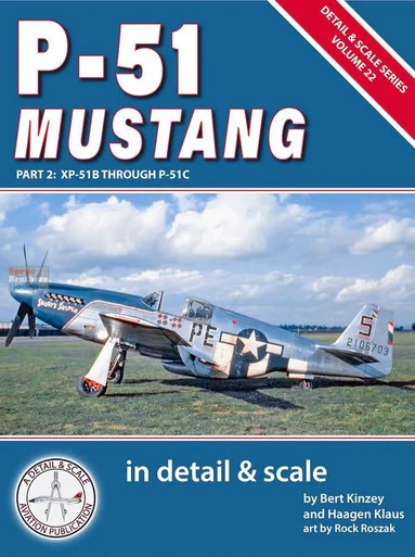 DAS9367 Detail & Scale Books - P-51 Mustang Part 2: XP-51B through P-51C
