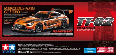 [PREORDER] 1/10 RC Mercedes-AMG GT3 EVO (Orange Painted Body) 4WD (TT-02)