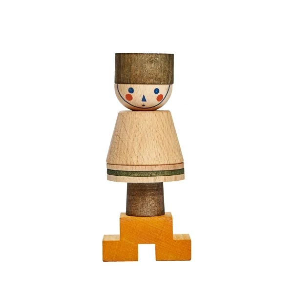 Stacking Toy Stick Figure No. 03 - Wooden Story