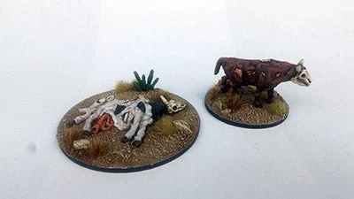 Great Escape Games Dead Man’s Hand Rotten Cattle Set 28mm Scale Metal Figures
