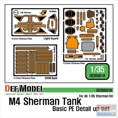 DEFDE35001A 1:35 DEF Model M4 Sherman Basic Detail Up Set