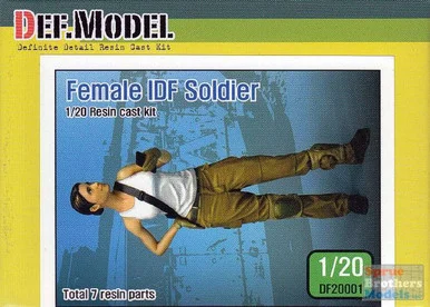 DEFDF20001 1:20 DEF Model Figure Set - Female IDF Soldier
