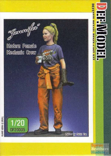 DEFDF20005 1:20 DEF Model Figure Set - Modern Female Mechanic "Jennifer"