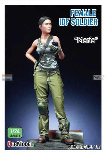 DEFDF24001 1:24 DEF Model Figure Set - Female IDF Soldier 'Maria'