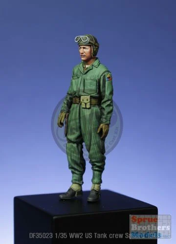 DEFDF35023 1:35 DEF Model Figures - WW2 US Tank Crew Sahara 1943