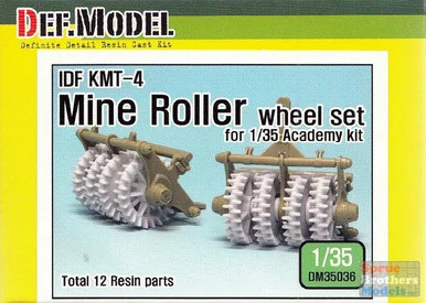 DEFDM35036 1:35 DEF Model IDF KMT-4 Mine Roller Wheel Set (ACA kit)