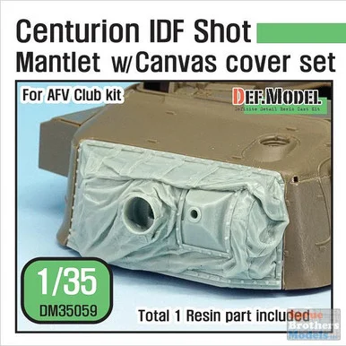 DEFDM35059 1:35 DEF Model Centurion IDF Shot Mantlet with Canvas Cover Set (AFV kit