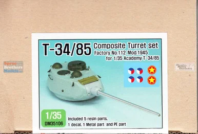 DEFDM35106 1:35 DEF Model T-34/85 Composite Turret Set Factory No 112 Mod 1945 (ACA kit)