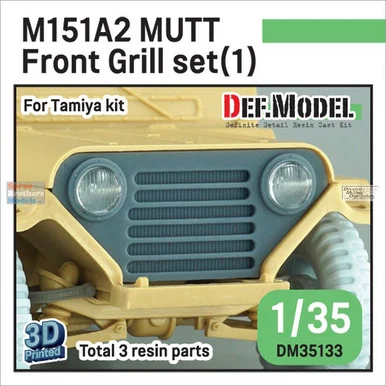 DEFDM35133 1:35 DEF Model British M151A2 MUTT Front Grill Set 1 (TAM kit)