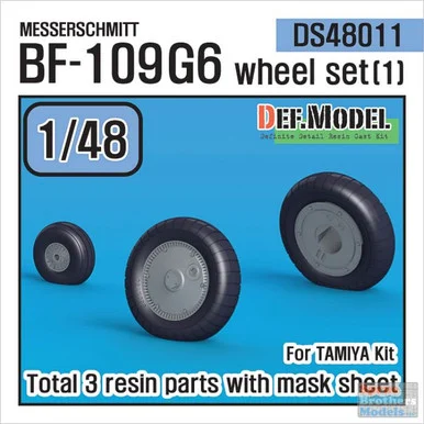 DEFDS48011 1:48 DEF Model Bf 109G-6 Wheel Set #1 (TAM kit)