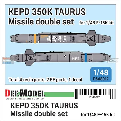 DEFDS48017 1:48 DEF Model KEPD 350K Taurus Missile Double Set (for F-15K)