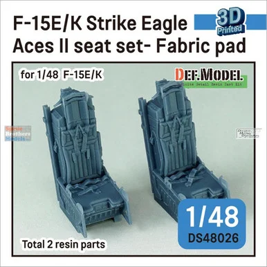 DEFDS48026 1:48 DEF Model F-15E Strike Eagle F-15K Aces II Ejection Seat Set (Fabric Pad)