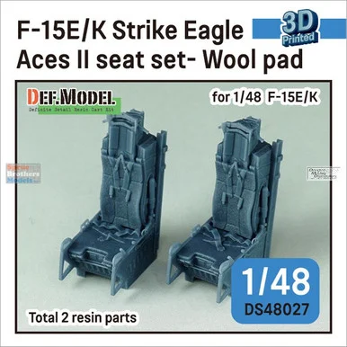 DEFDS48027 1:48 DEF Model F-15E Strike Eagle F-15K Aces II Ejection Seat Set (Wool Pad)