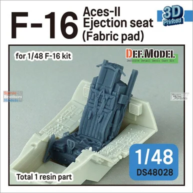 DEFDS48028 1:48 DEF Model F-16 Falcon Aces II Ejection Seat (Fabric Pad)