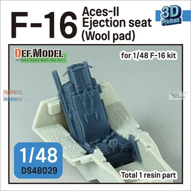 DEFDS48029 1:48 DEF Model F-16 Falcon Aces II Ejection Seat (Wool Pad)