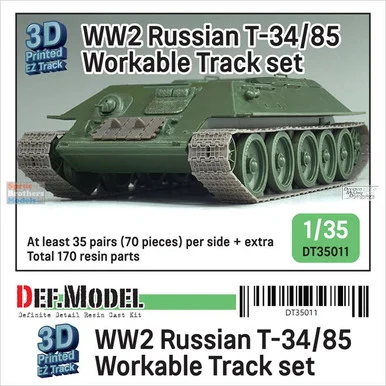 DEFDT35011 1:35 DEF Model Russian T-34/85 Workable Track Set (3D Printed)