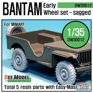 DEFDW30012 1:35 DEF Model Bantam Early Sagged Wheel Set (MIA kit)
