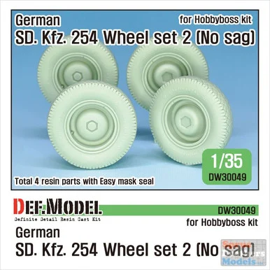 DEFDW30049 1:35 DEF Model Sd.Kfz.254 (No Sag) Wheel Set #2 (HBS kit)