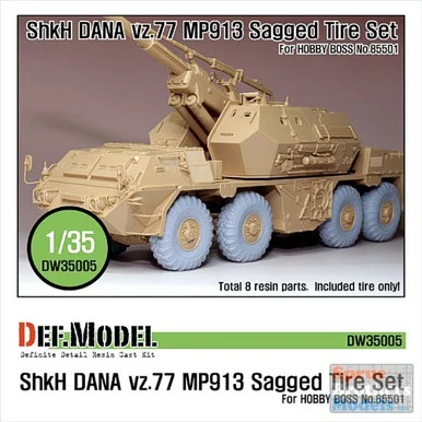 DEFDW35005 1:35 DEF Model ShKH DANA Vz.77 MP913 Sagged Wheel Set (HBS kit) #DW35005