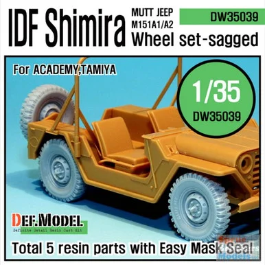 DEFDW35039 1:35 DEF Model IDF Shimira Sagged Wheels (ACA kit)