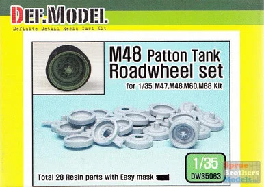DEFDW35063 1:35 DEF Model M48 Patton Tank Roadwheel Set (for M47, M48, M60, M88)