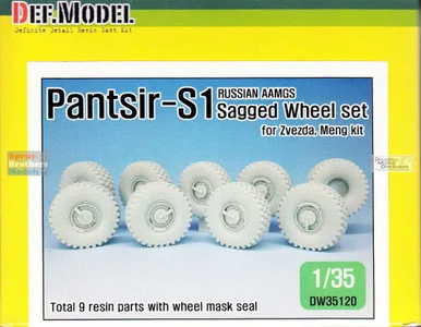 DEFDW35120 1:35 DEF Model Pantsir-S1 Sagged Wheel Set (MNG/ZVE kit)