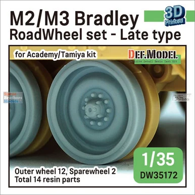 DEFDW35172 1:35 DEF Model M2/M3 Bradley Road Wheel Set Late Type