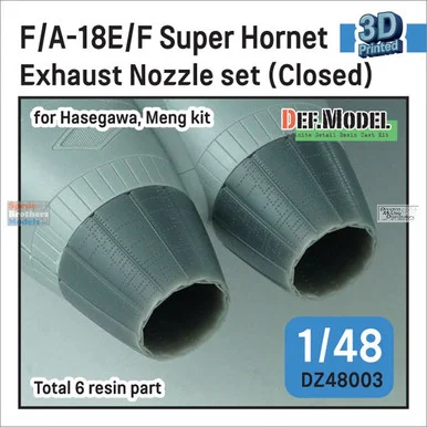 DEFDZ48003 1:48 DEF Model F-18E F-18F Super Hornet Exhaust Nozzle Set Closed