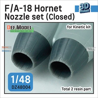 DEFDZ48004 1:48 DEF Model F-18A+ F-18B CF-188 Hornet Exhaust Nozzle Set Closed (KIN kit)